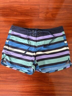 Patagonia Striped Board Shorts in Navy, Blue, Mint & Lavender